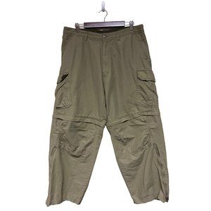 REI Khaki Convertible Zip Off Cargo Hiking Pants Shorts Men's Size 38